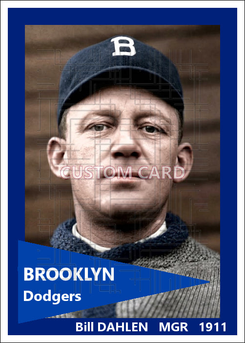 Bill Dahlen - 1911 Brooklyn Dodgers - choose a size & style
