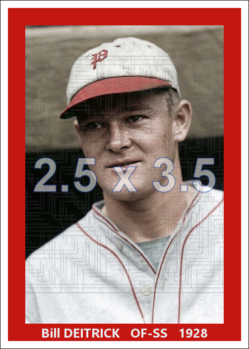 Bill Deitrick - 1928 Philadelphia Phillies - choose a size & style