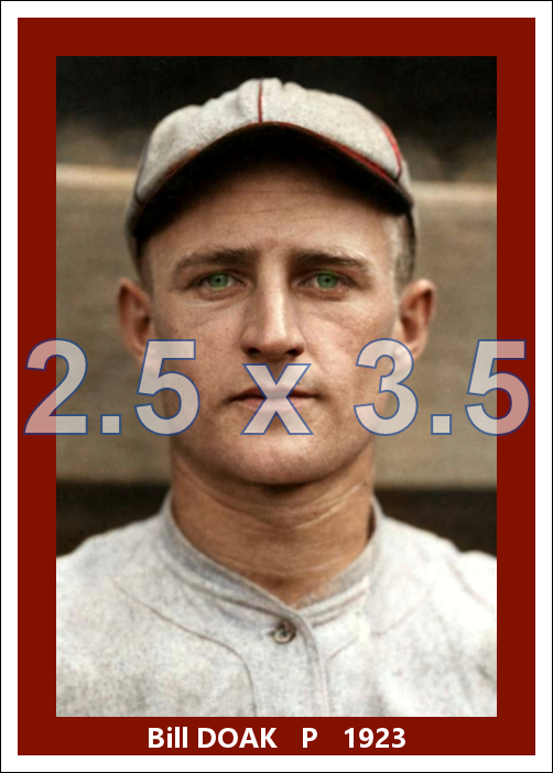 Bill Doak - 1923 St. Louis Cardinals - choose a size & style