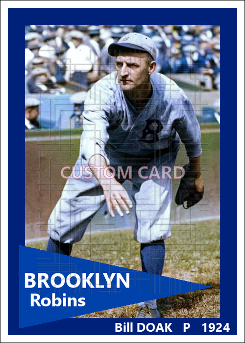 Bill Doak - 1924 Brooklyn Robins - choose a size & style