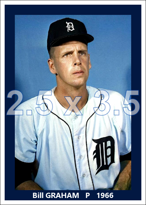 Bill Graham - 1966 Detroit Tigers - choose a size & style
