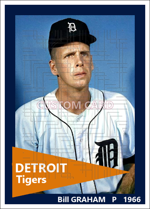 Bill Graham - 1966 Detroit Tigers - choose a size & style