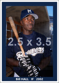 Bill Hall - 2002 Milwaukee Brewers - choose a size & style