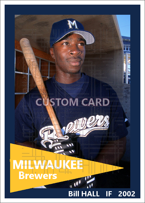 Bill Hall - 2002 Milwaukee Brewers - choose a size & style