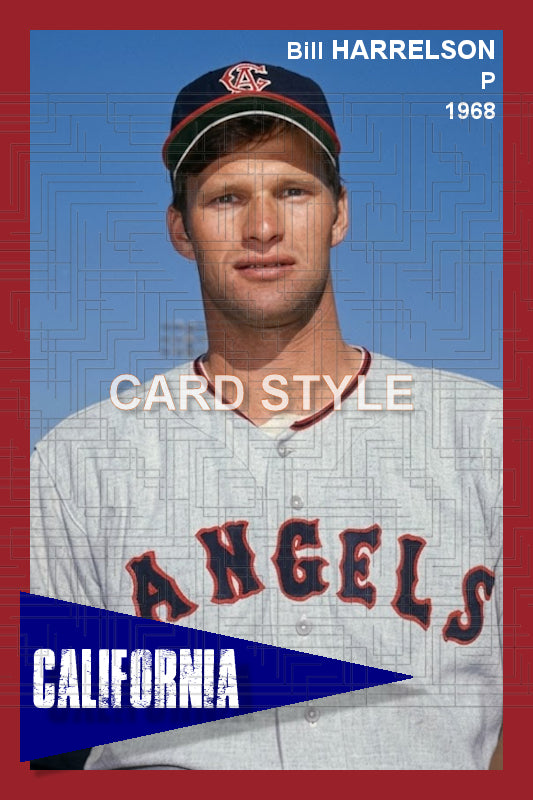 Bill Harrelson - 1968 California Angels - choose a size & style
