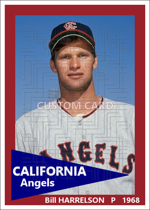 Bill Harrelson - 1968 California Angels - choose a size & style