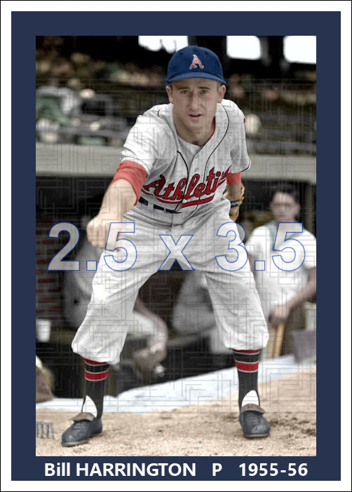 Bill Harrington - 1955-56 Kansas City Athletics - choose a size & style