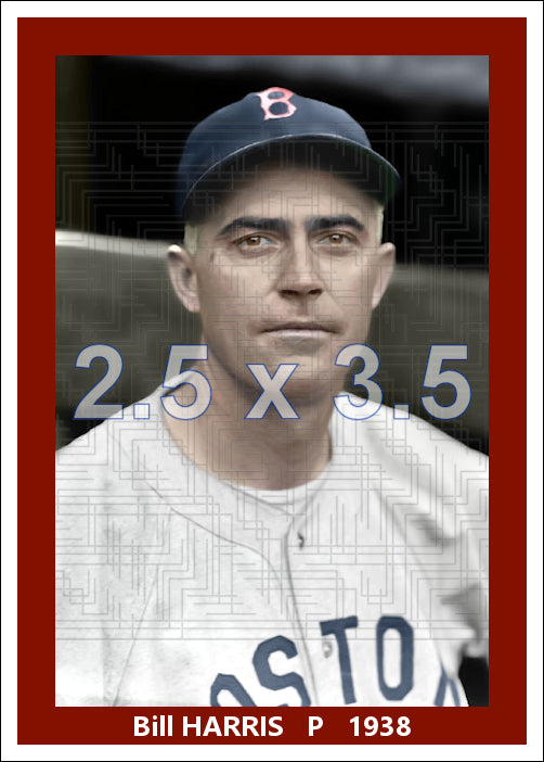 Bill Harris - 1938 Boston Red Sox - choose a size & style