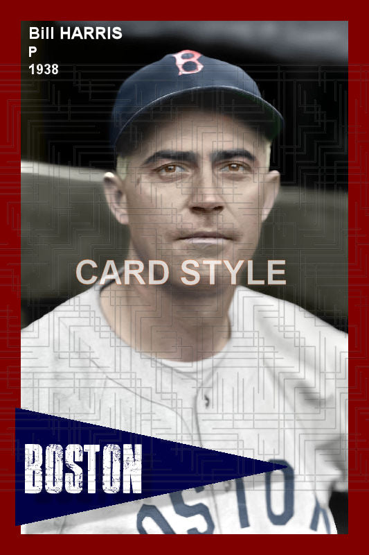 Bill Harris - 1938 Boston Red Sox - choose a size & style
