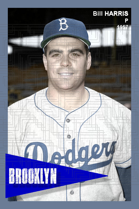 Bill Harris - 1957 Brooklyn Dodgers - choose a size & style