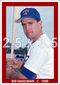 Bill Haselman - 1989 Texas Rangers - choose a size & style