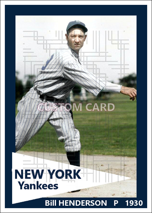 Bill Henderson - 1930 New York Yankees - choose a size & style