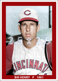 Bill Henry - 1961 Cincinnati Reds - choose a size & style