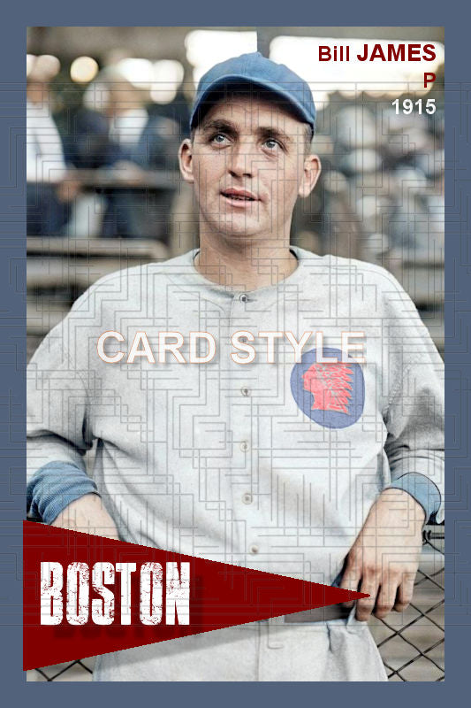 Bill James - 1915 Boston Braves - choose a size & style