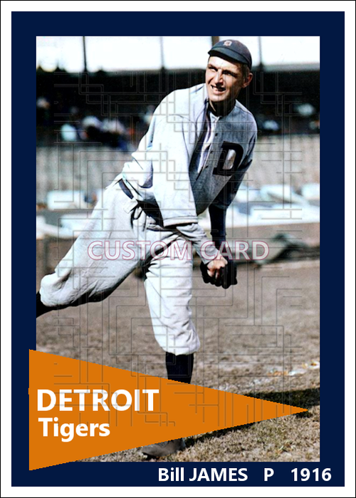 Bill James - 1916 Detroit Tigers - choose a size & style