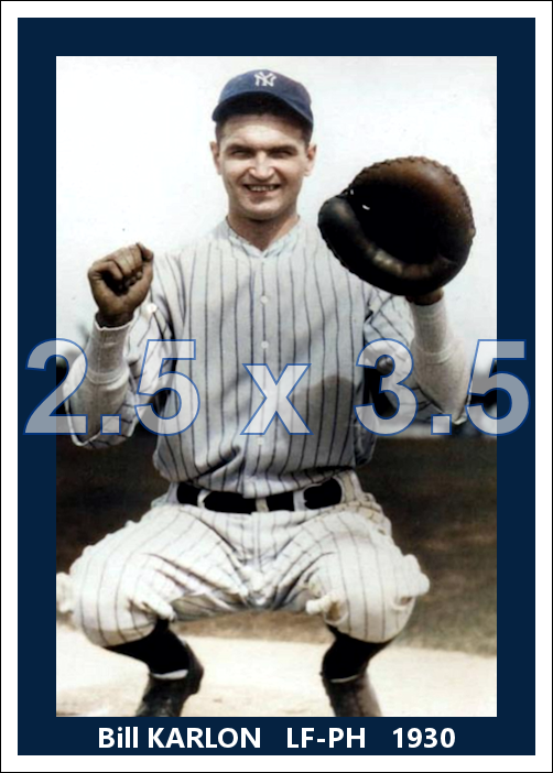 Bill Karlon - 1930 New York Yankees - choose a size & style