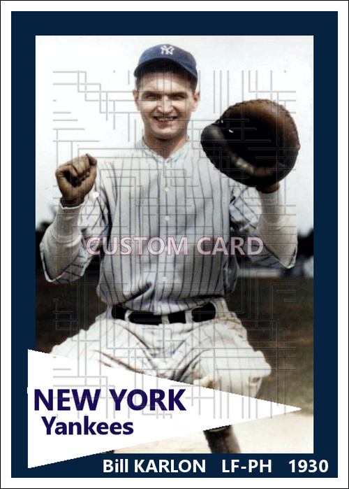 Bill Karlon - 1930 New York Yankees - choose a size & style