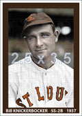 Bill Knickerbocker - 1937 St. Louis Browns - choose a size & style