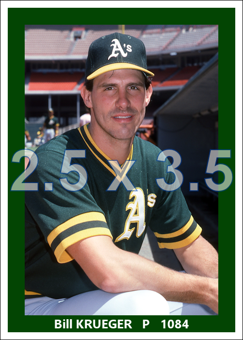 Bill Krueger - 1984 Oakland Athletics - choose a size & style