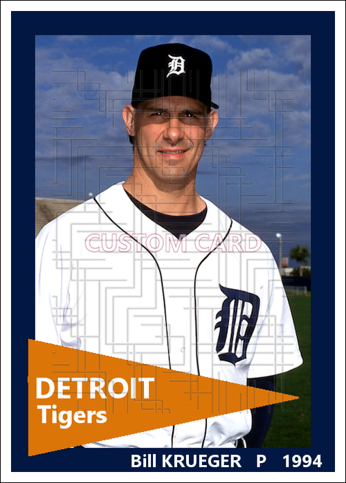 Bill Krueger - 1994 Detroit Tigers - choose a size & style