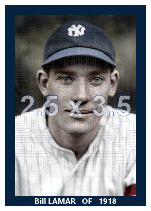 Bill Lamar - 1918 New York Yankees - choose a size & style