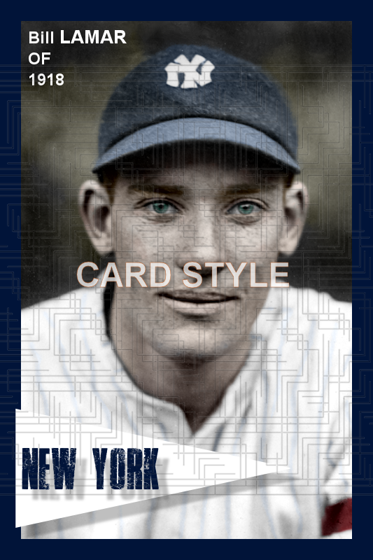 Bill Lamar - 1918 New York Yankees - choose a size & style