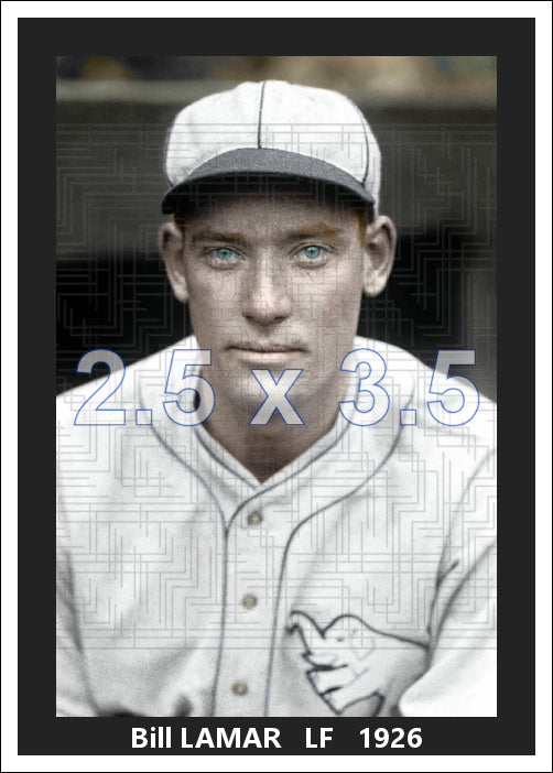 Bill Lamar - 1926 Philadelphia Athletics - choose a size & style
