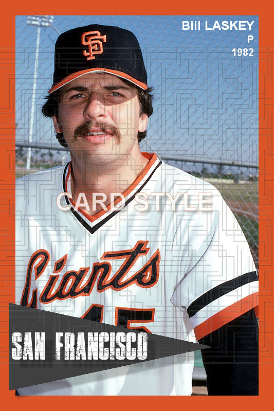 Bill Laskey - 1982 San Francisco Giants - choose a size & style