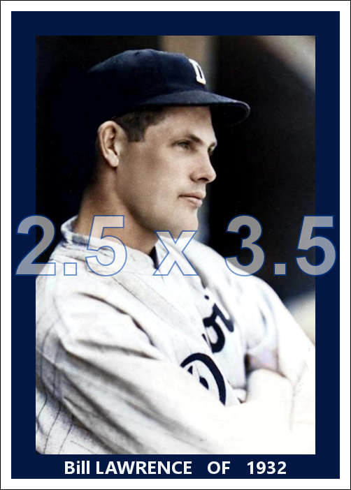 Bill Lawrence - 1932 Detroit Tigers - choose a size & style