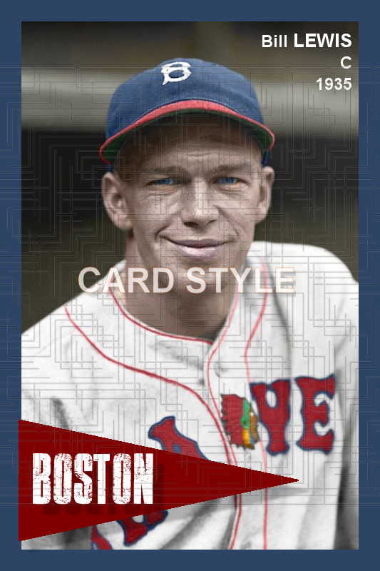 Bill Lewis - 1935 Boston Braves - choose a size & style