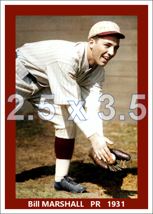 Bill Marshall - 1931 Boston Red Sox - choose a size & style