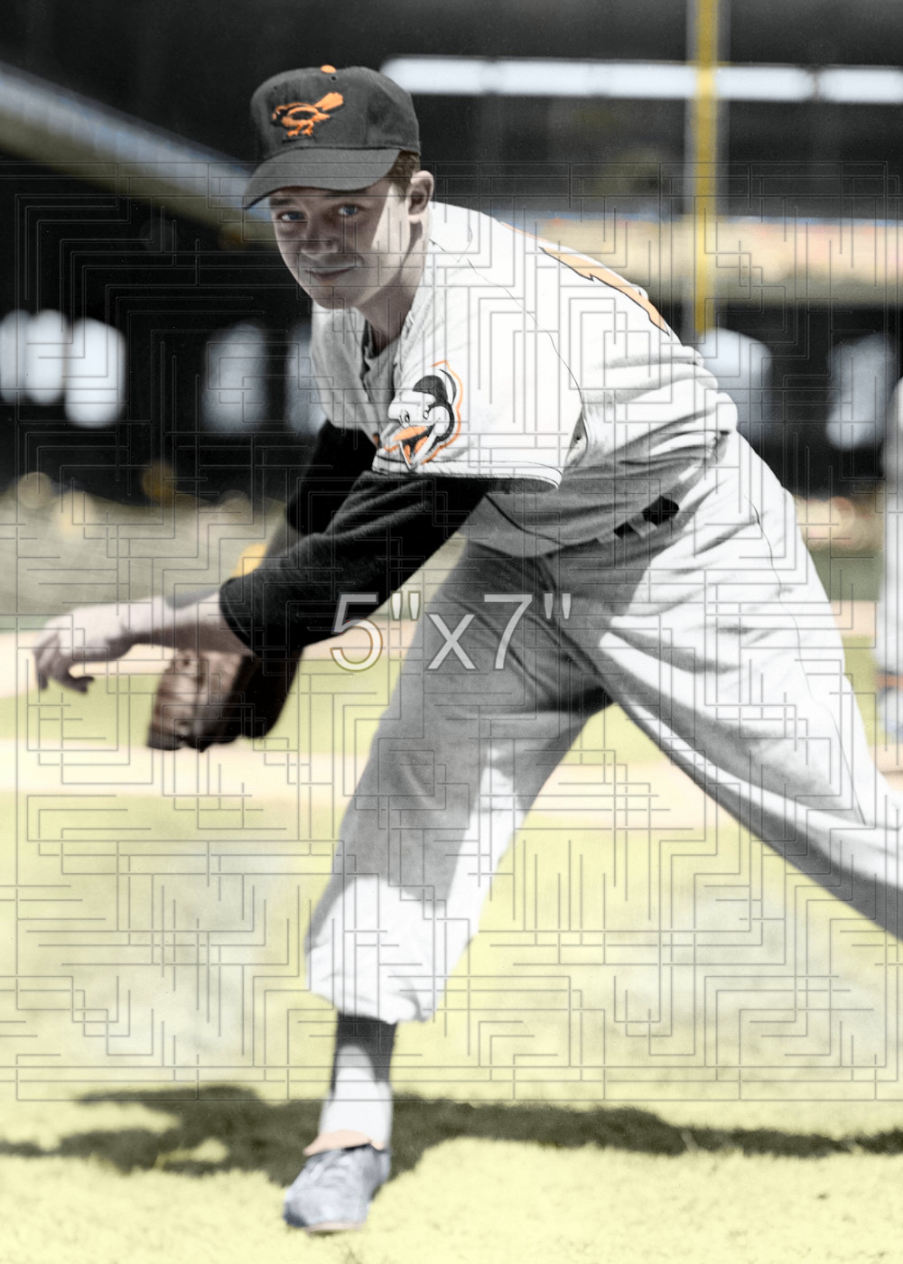 Bill Miller - 1955 Baltimore Orioles - choose a size & style