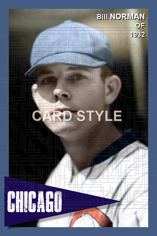 Bill Norman - 1932 Chicago White Sox - choose a size & style