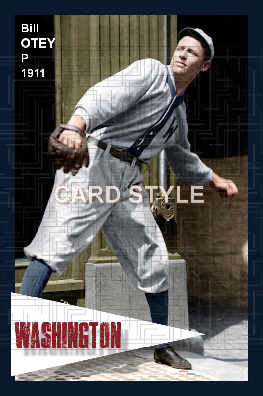Bill Otey - 1911 Washington Senators - choose a size & style