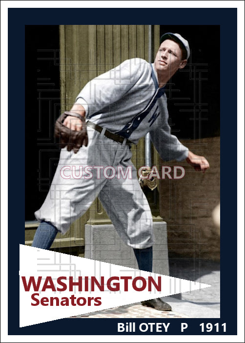 Bill Otey - 1911 Washington Senators - choose a size & style