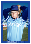Bill Paschall - 1980 Kansas City Royals - choose a size & style