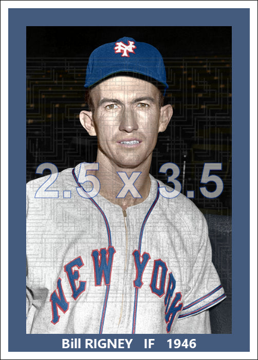 Bill Rigney - 1946 New York Giants - choose a size & style