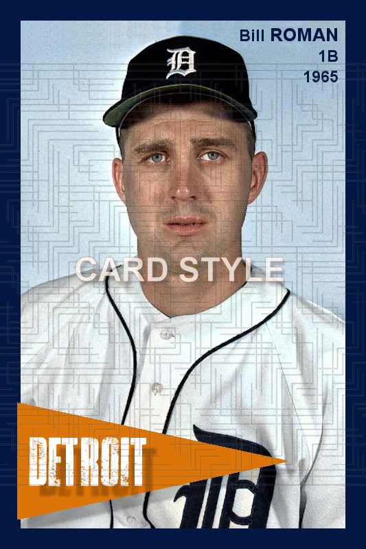 Bill Roman - 1965 Detroit Tigers - choose a size & style