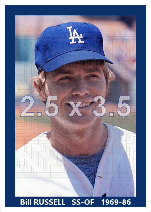Bill Russell - 1969-86 Los Angeles Dodgers - choose a size & style