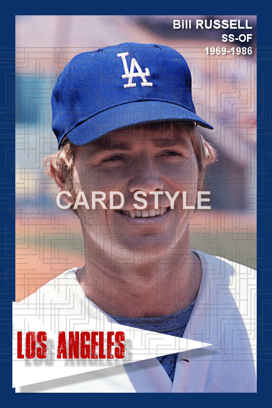 Bill Russell - 1969-86 Los Angeles Dodgers - choose a size & style