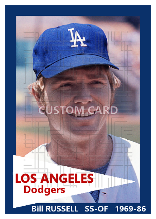 Bill Russell - 1969-86 Los Angeles Dodgers - choose a size & style
