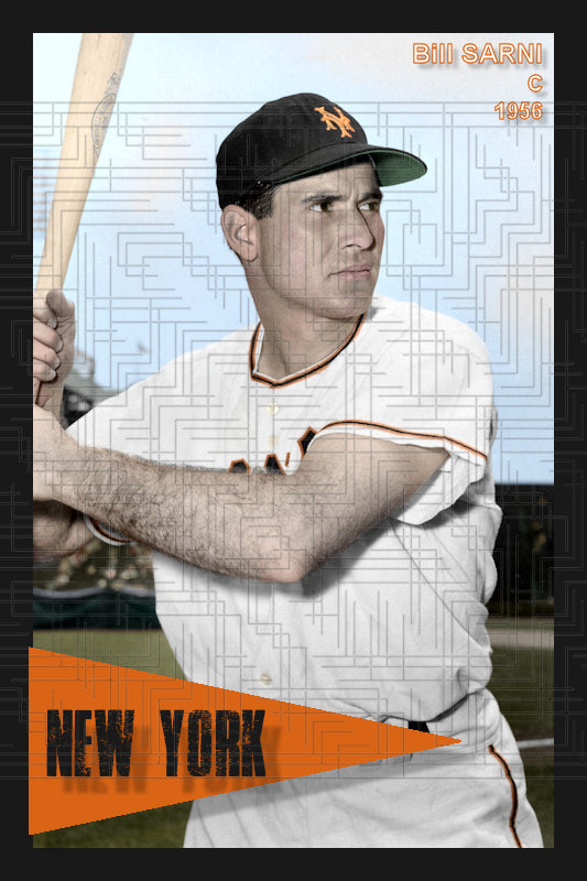 Bill Sarni - 1956 New York Giants - choose a size & style