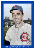 Bill Schuster - 1943-45 Chicago Cubs - choose a size & style