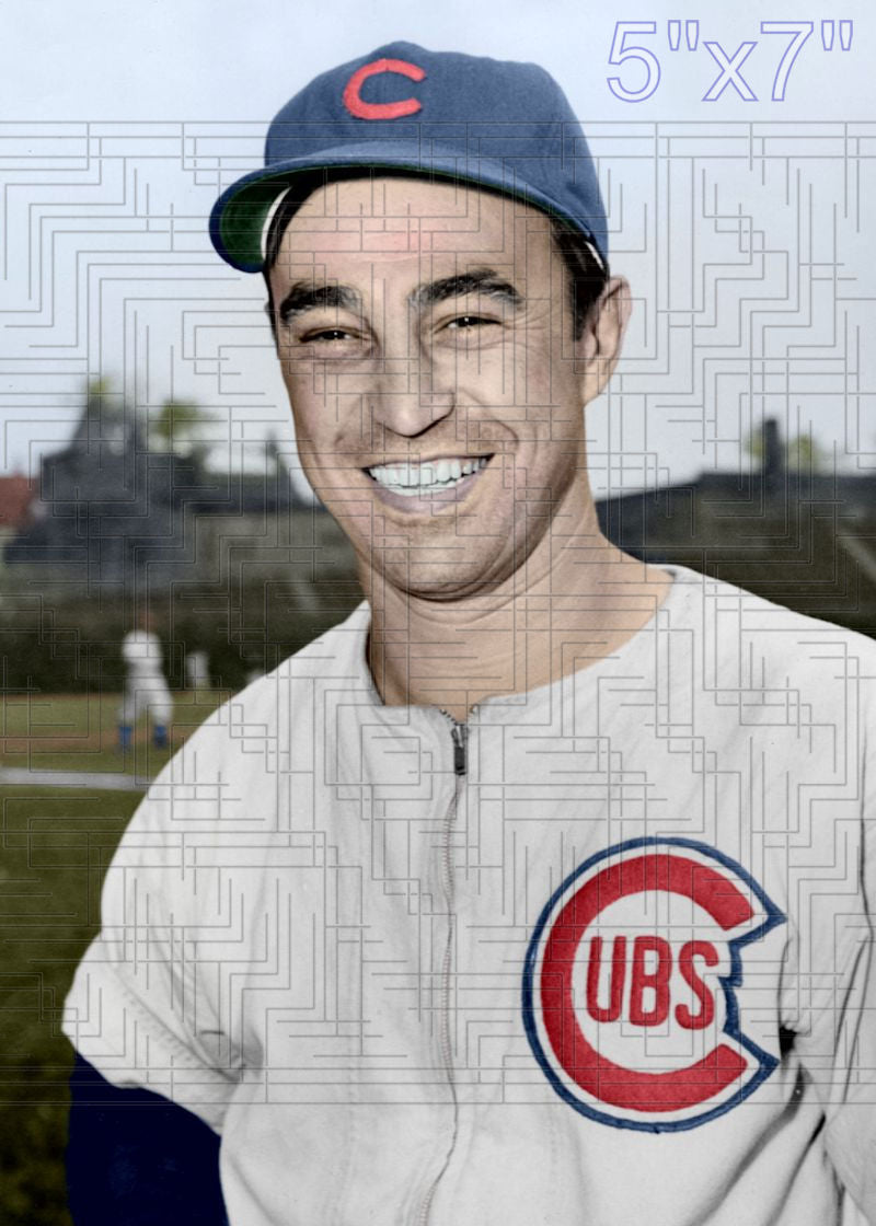 Bill Schuster - 1943-45 Chicago Cubs - choose a size & style