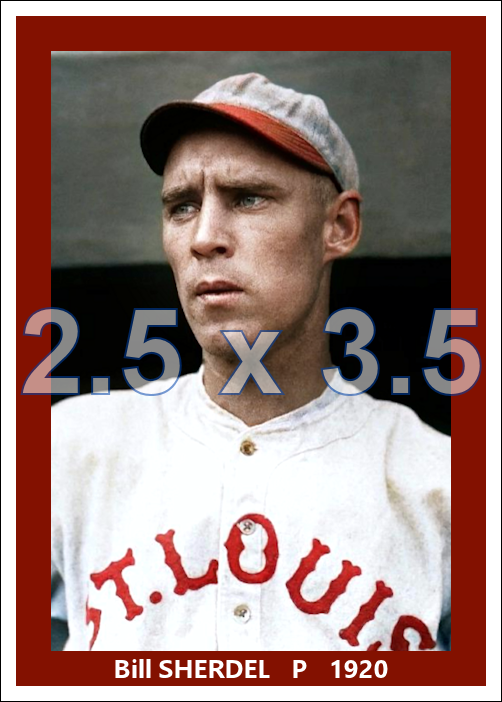 Bill Sherdel - 1920 St. Louis Cardinals - choose a size & style