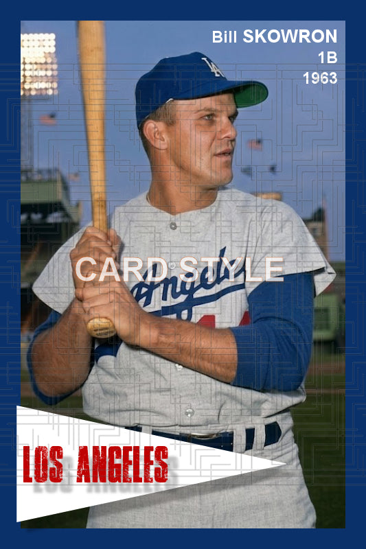 Bill Skowron - 1963 Los Angeles Dodgers - choose a size & style