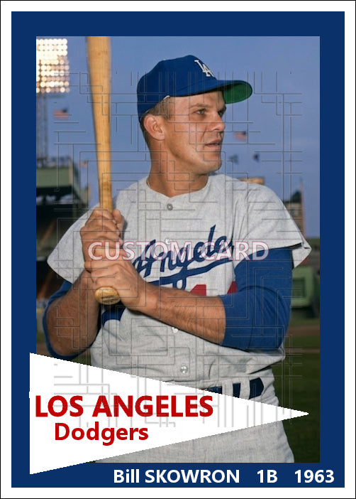 Bill Skowron - 1963 Los Angeles Dodgers - choose a size & style