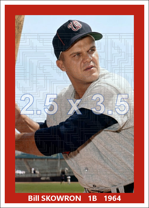 Bill Skowron - 1964 Washington Senators - choose a size & style