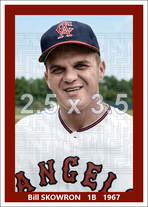 Bill Skowron - 1967 California Angels - choose a size & style
