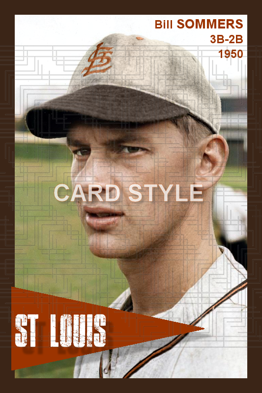 Bill Sommers - 1950 St. Louis Browns - choose a size & style